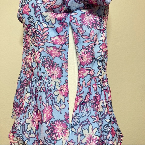 NWT FRENCH CONNECTION Women’s Hallie Peplum Smocked Back Halter Top Size Large - Picture 9 of 16